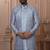 Grey color open indowestern for men | premium men's ethnic wear