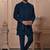 Turquoise color open indowestern for men | premium men's ethnic wear