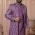 Lavender color open indowestern for men | premium men's ethnic wear