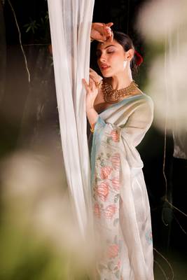 Devika cotton Blend mix handloom saree  2