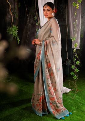 Devika cotton Blend mix handloom saree  3