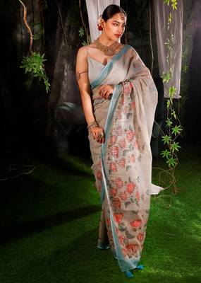 Devika cotton Blend mix handloom saree  1