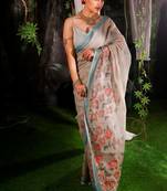 Devika cotton Blend mix handloom saree 