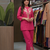 Women   s deep rani pink  embroidered ethnic co-ord set