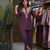 Women   s deep wine embroidered ethnic co-ord set