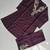 Women   s deep wine embroidered ethnic co-ord set