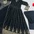 Black faux blooming zari embroidered sequins kali cut anarkali suit set with dupatta