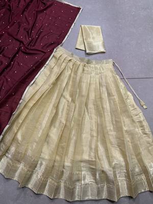 Women's Kanchipuram Lehenga Choli For Wedding  6