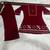 Maroon embroidered short kurti with pants co-ord set for women