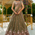 Women's Olive Green Zari Sequence Embroidery Work Lehenga Choli 