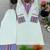 Festive off-white cotton straight kurti with palazzo set
