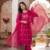 elephant embroidery bandhani kurti set with dupatta