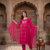 elephant embroidery bandhani kurti set with dupatta