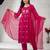 Elephant embroidery bandhani kurti set with dupatta