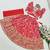 Red faux georgette with beautiful digital printed & sequins embroidered work lehenga choli for kids