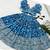 Teal faux georgette with beautiful digital printed & sequins embroidered work lehenga choli for kids