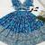 Teal faux georgette with beautiful digital printed & sequins embroidered work lehenga choli for kids
