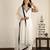 Off- white mirror work embroidered chanderi suit- set of 3