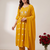 Elephant embroidery bandhani kurti set with dupatta
