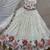 Women's white Georgette With Thread Embroidery Lehenga Choli 