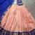 peach Kanchipuram Zari Weaving Work lehenga Choli 