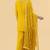 Yellow crepe kurta sharara set