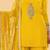 Yellow crepe kurta sharara set