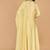 Light yellow katan silk sharara set with beads and pearl embroidery