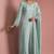 Light teal opara silk pearl cutdana work three piece set