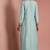 Light teal opara silk pearl cutdana work three piece set
