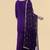 Purple crepe kurta sharara set