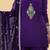 Purple crepe kurta sharara set