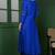 Royal blue katan silk kurta set with cutdana and sequins work