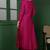 Wine katan silk kurta set with cutdana and sequins work