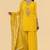 Yellow crepe kurta sharara set