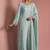 Light teal opara silk pearl cutdana work three piece set