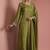 Mehendi green opara silk pearl cutdana work three piece set