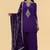 Purple crepe kurta sharara set