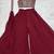 Maroon heavy embroidered crop top with flared palazzo & dupatta for women | wedding wear