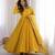 Women's yellow anarkali gown with heavy embroidered dupatta | designer ethnic wear