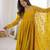 Women's yellow anarkali gown with heavy embroidered dupatta | designer ethnic wear