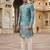 Sky blue indowestern for men