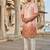 Red shaded indowestern for men