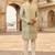 Pista green shaded indowestern for men