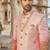 Red shaded indowestern for men