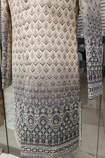 Grey shaded indowestern for men