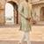 Pista green shaded indowestern for men