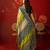 Green silk cotton bandhni saree with unstitched blouse piece.