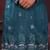 Teal blue premium smart silk embroidery sequence work straight men's kurta pyjama