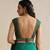 Emerald green embroidered silk blouse